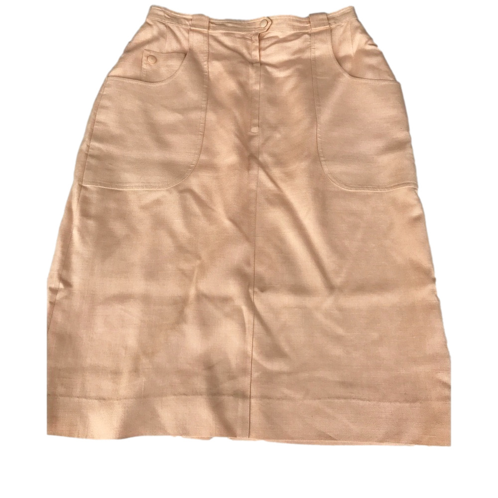 Jssel Peach Linen Skirt